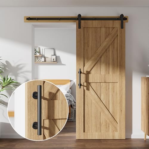  WOLFBIRD 24CM Schiebetürgriff, Schwarz, für Holztür und Schranktür, Doppelseitig, Küchenanwendung, moderne Türgriffe
| 